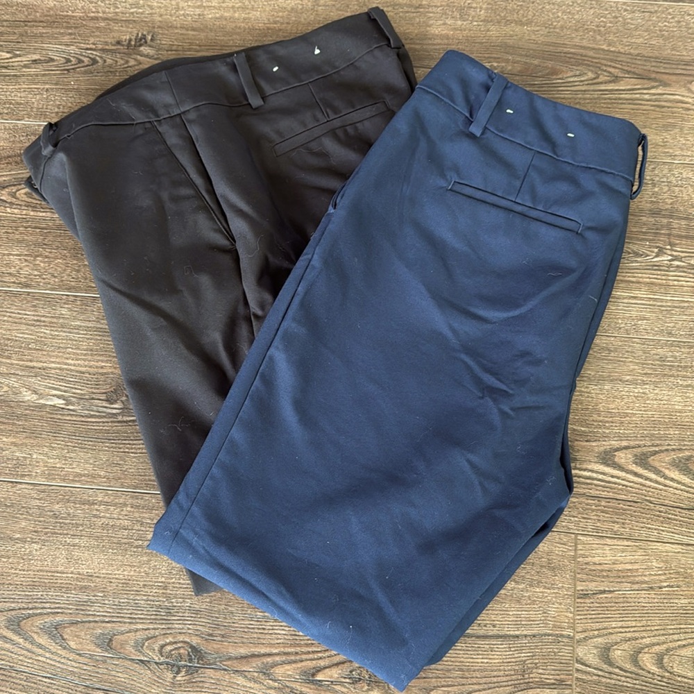 Ann Taylor Factory pants (2 pair navy and black) NWOT size 10